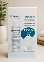 3Q Beauty Micellar Cleansing Water 290ml + Free Cotton Pads