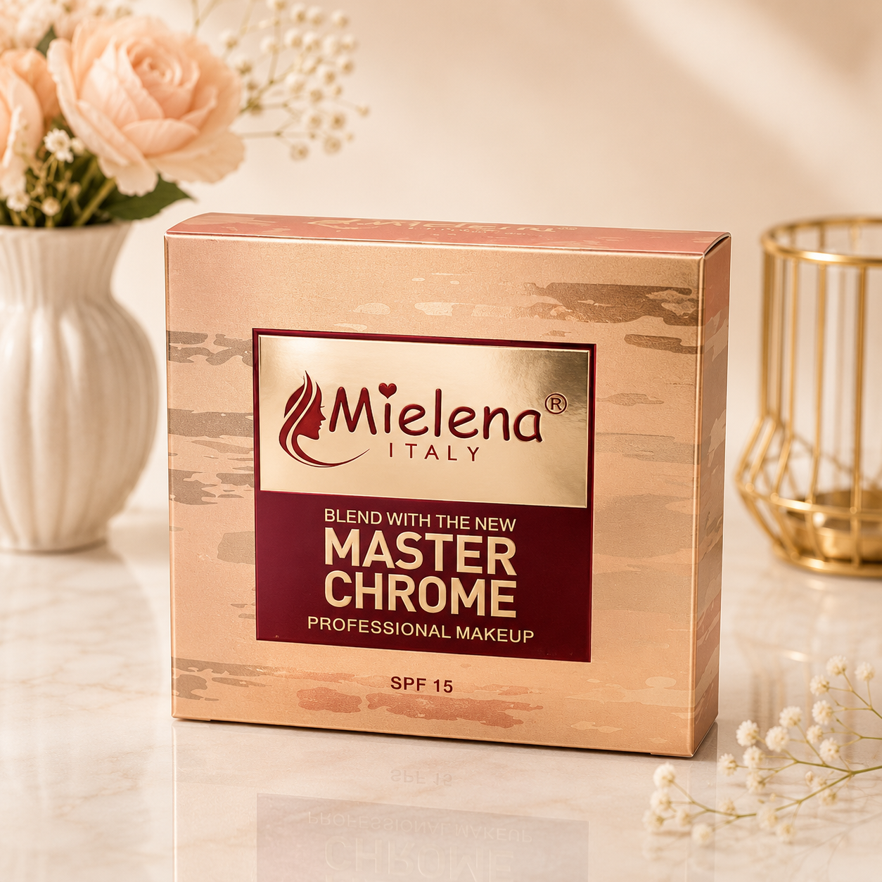 Mielena Italy Master Chrome Professional Makeup SPF 15 | Radiant Blendable Finish