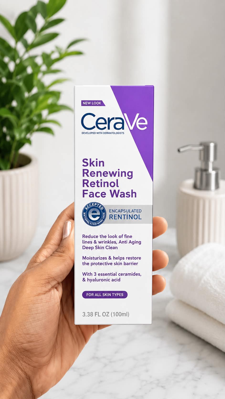 CeraVe Skin Renewing Retinol Face Wash 100ml