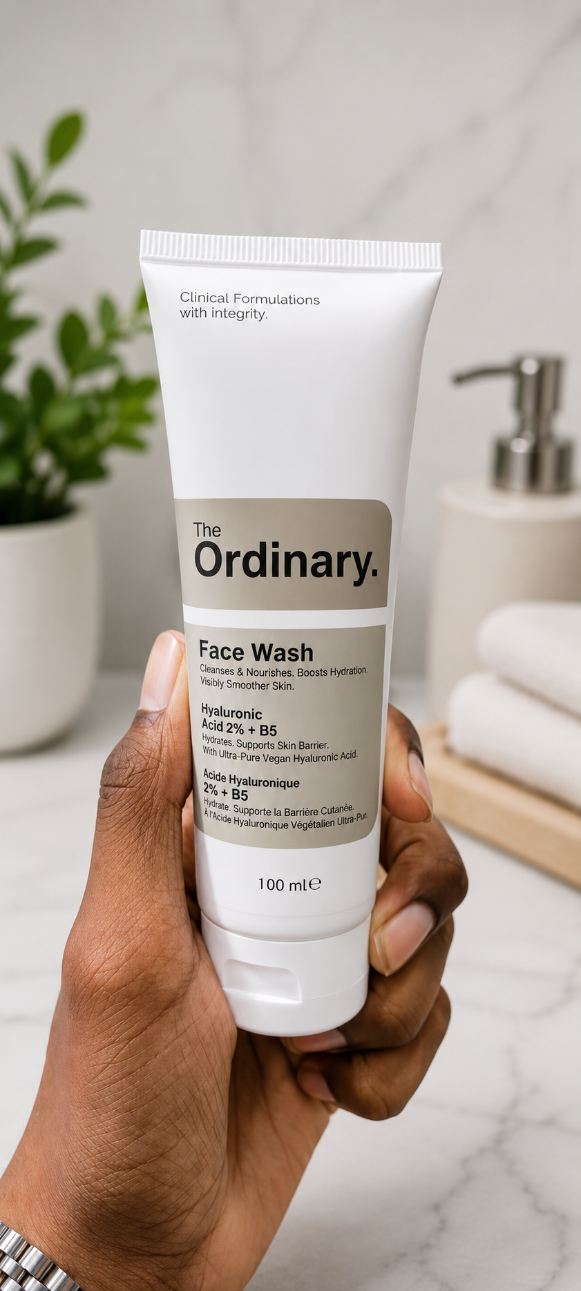 The Ordinary Hyaluronic Acid Face Wash 100ml – Hydrating Cleanser