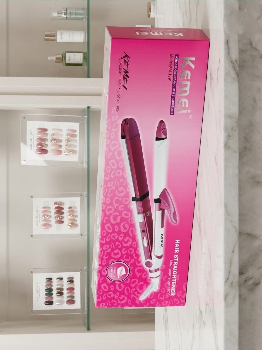 Kemei KM-1291 Hair Straightener Ceramic Iron