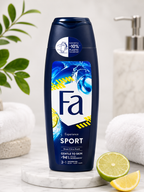 FA Experience Sport Shower Gel | 6 Scents — Pink Rose, Vanilla Honey, Green Citrus, Coconut Water, White Peach, Golden Iris | 94% Natural Ingredients | Eco-Friendly Pack