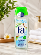 FA Experience Sport Shower Gel | 6 Scents — Pink Rose, Vanilla Honey, Green Citrus, Coconut Water, White Peach, Golden Iris | 94% Natural Ingredients | Eco-Friendly Pack