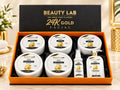 Beauty Lab 24K Gold Facial Kit – 7-Piece Luxury Gift Box | Skin Brightening Facial for All Skin Types
