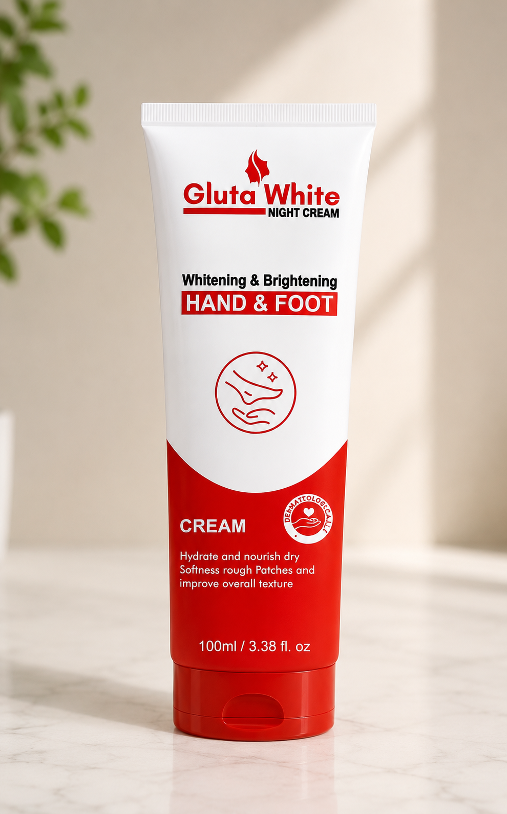 Hand & Foot Whitening Cream – Gluta White Brightening Night Cream 100ml
