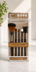 Makeup Brush Set 5 Pieces – Soft Foundation, Blush & Eyeshadow Brushes