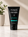 POND'S Men Anti Acne & Oil Control Icy Foam Face Wash – Thymo-BHA + Nasorcinol | Deep Cleansing, Cooling Facewash for Men